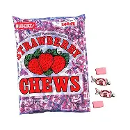 CHEW BAR TORPEDO CANDY STRAWBERRY