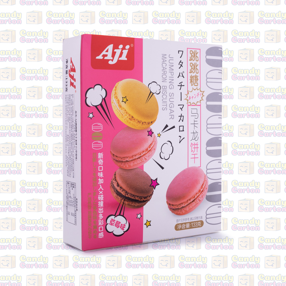 AJI STRAWBERRY JUMPING SUGAR MACRON BISCUITS