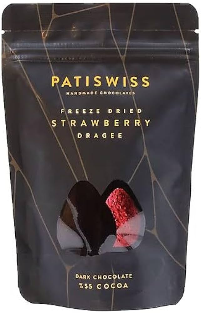 PATISWISS DARK CHOCO STRAWBERRY DRAGEE